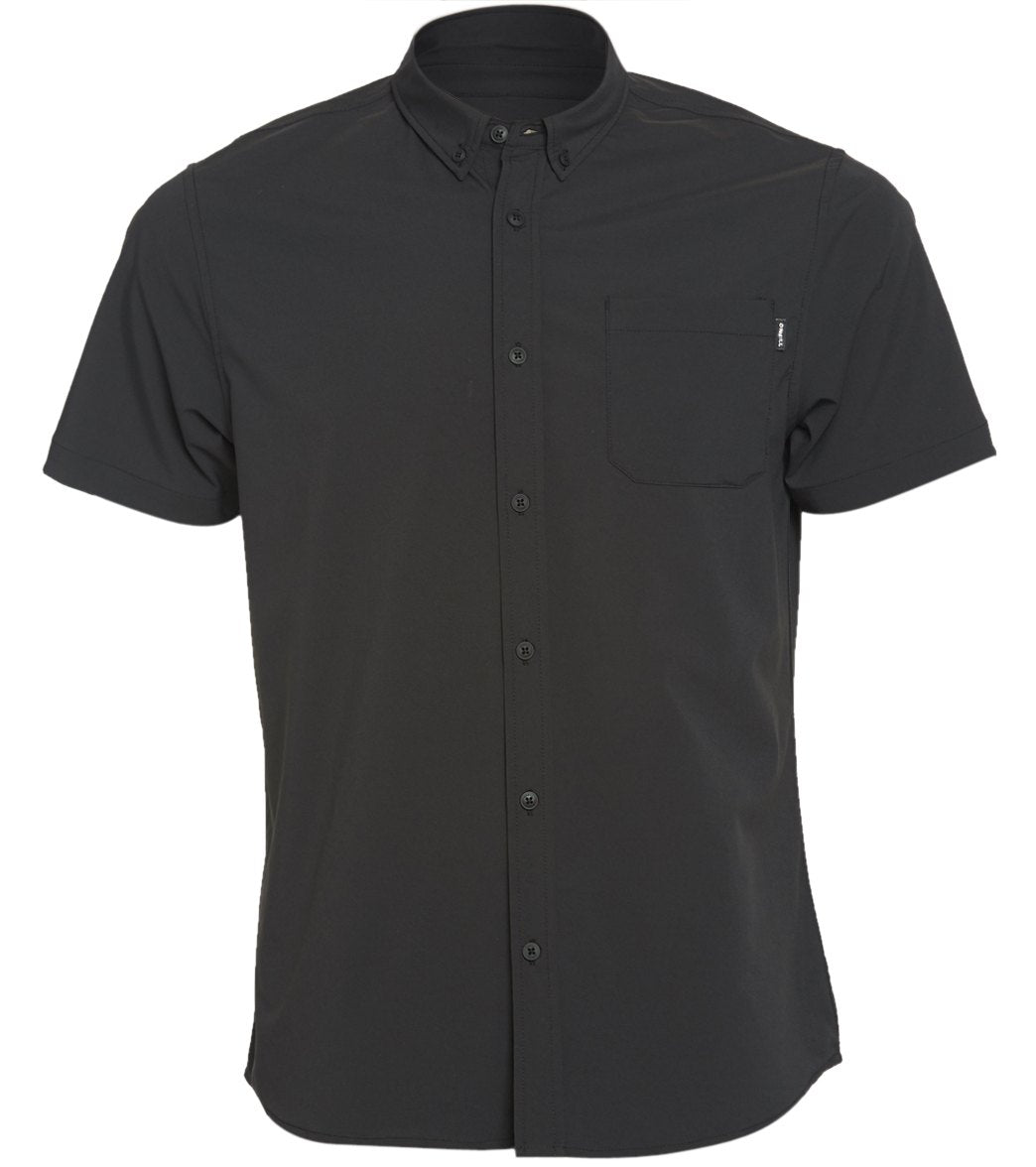 O'neill Men's Stockton Shirt - Black Medium - Swimoutlet.com