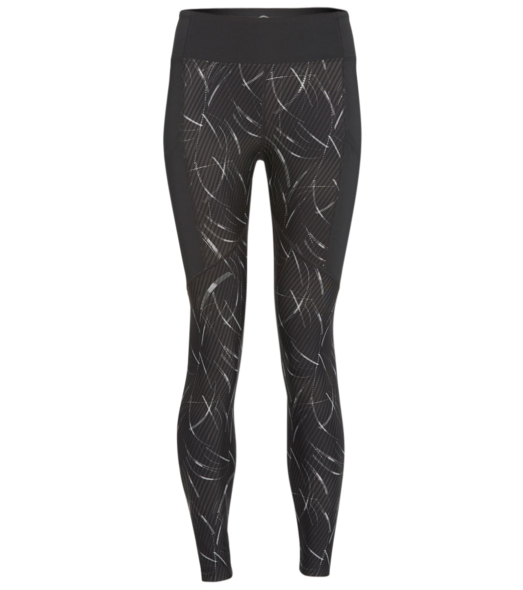 Asics Women's Core Train Print Tight - Performance Black Small Size Small - Swimoutlet.com