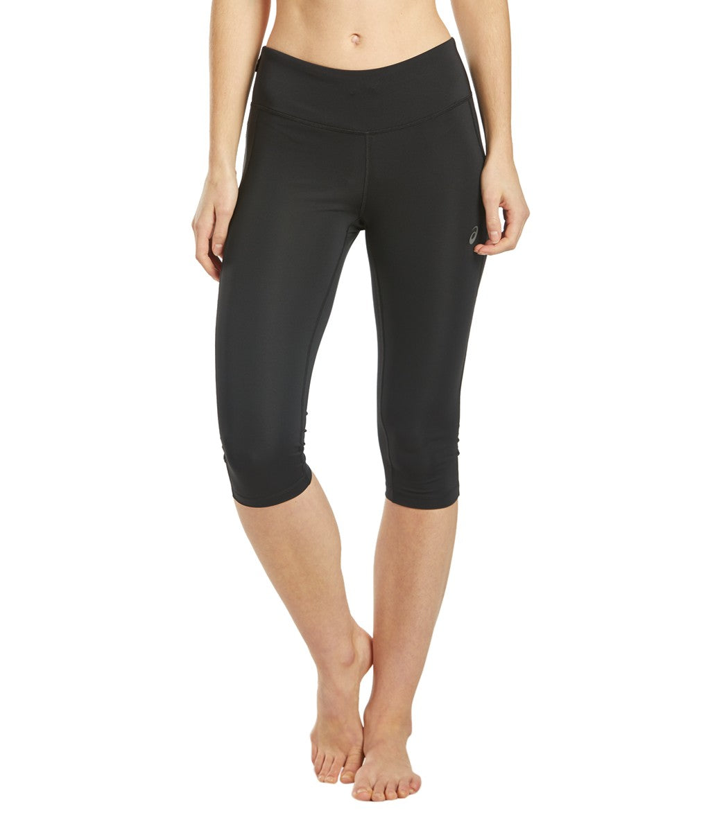 Asics Women's Capri Tight - Performance Black Medium Size Medium - Swimoutlet.com