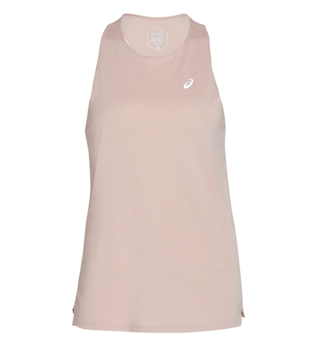 Asics Women's Race Sleeveless Tank Top - Ginger Peach Medium Size Medium Polyester - Swimoutlet.com