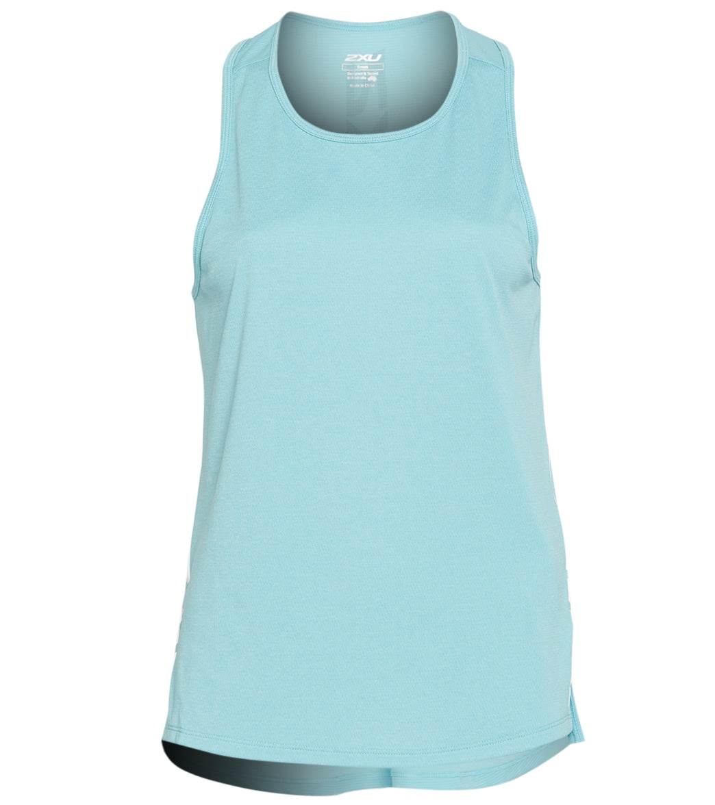 2Xu Women's Xvent G2 Racer Singlet - Bluejay/White Reflective Small Polyester - Swimoutlet.com