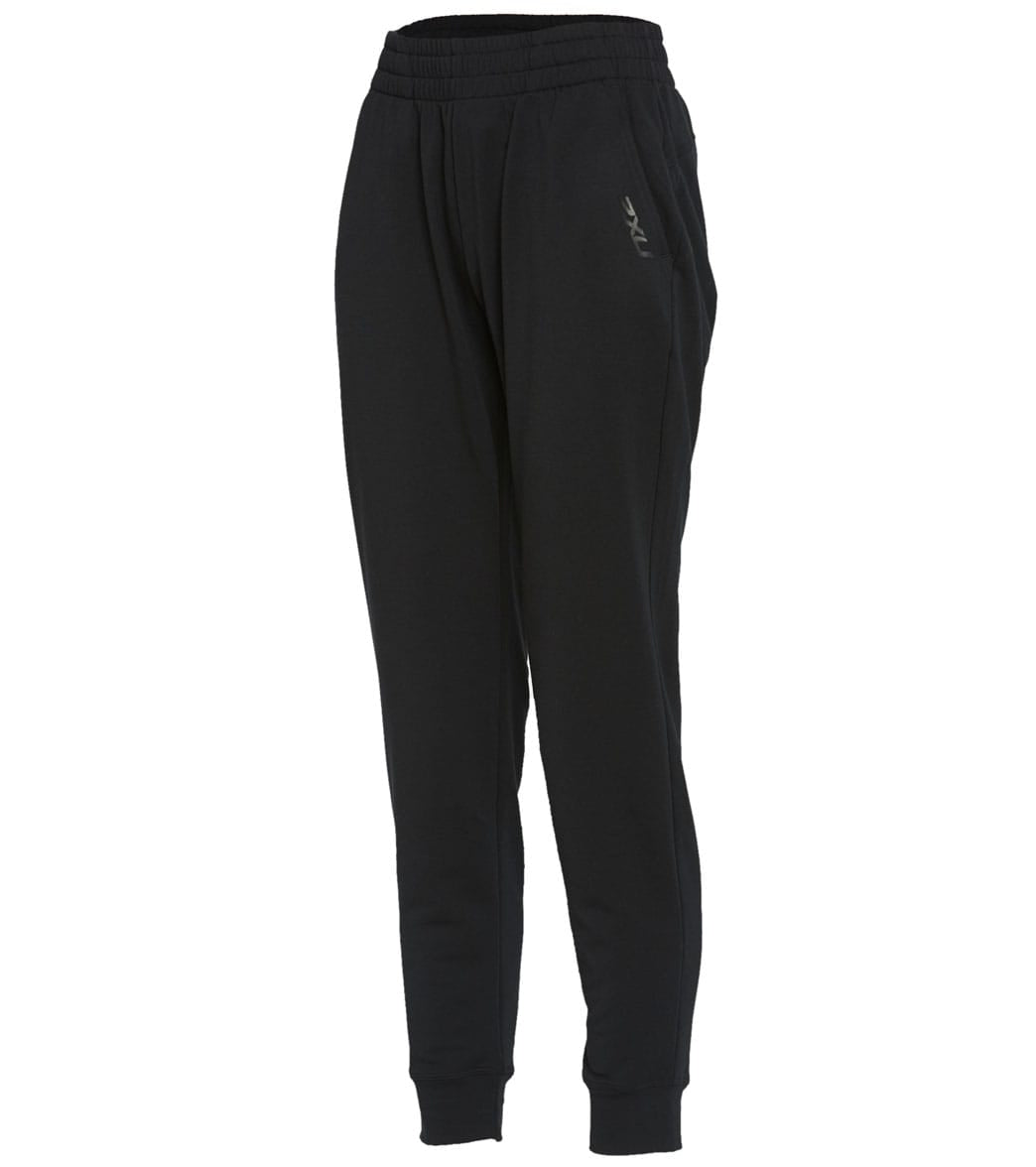 2Xu Women's Transit Track Pants - Black/Black Large Cotton/Polyester - Swimoutlet.com