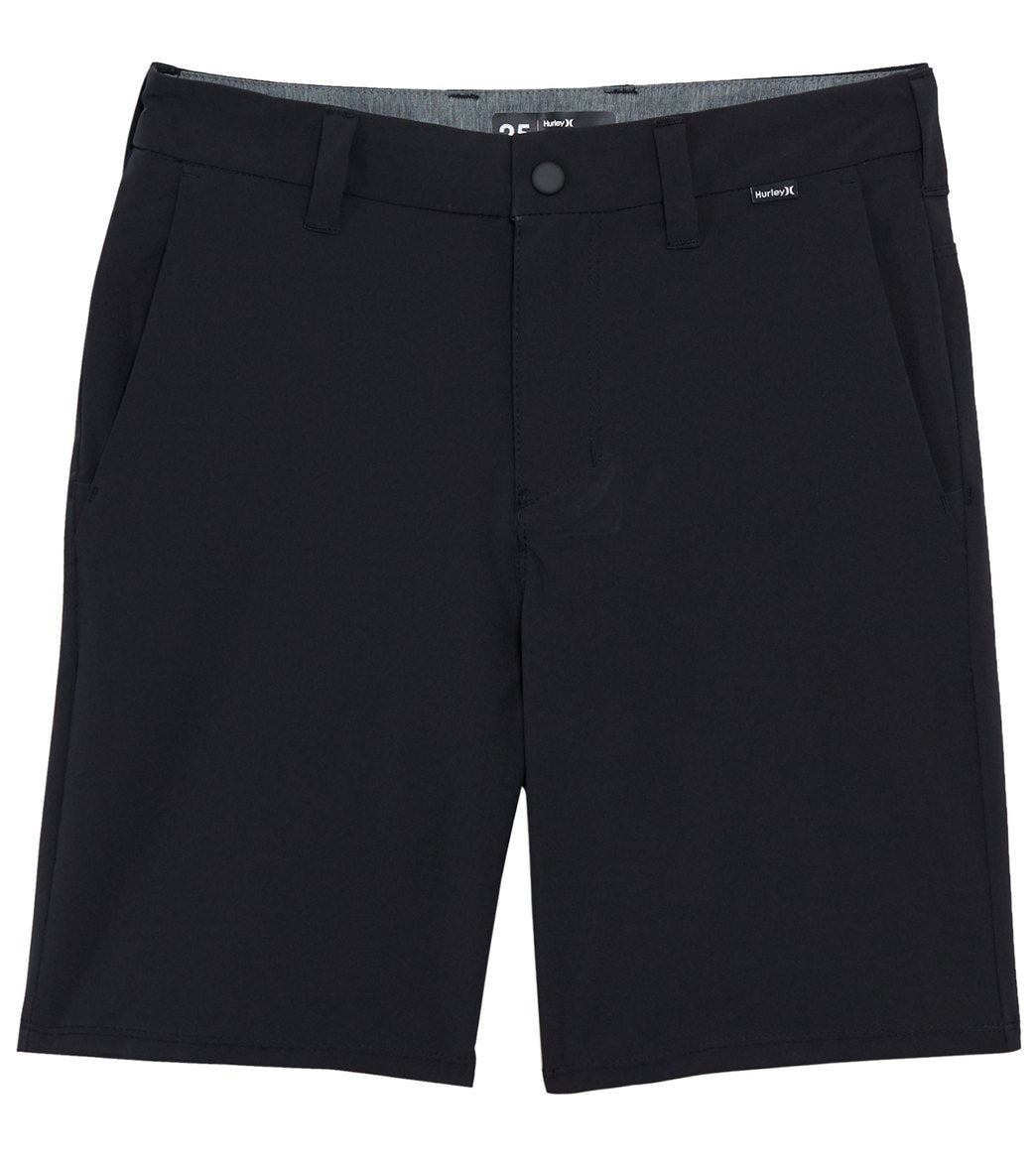 Hurley Boys' Phantom 17.5 Walkshorts Big Kid - Black 25 Polyester/Spandex - Swimoutlet.com