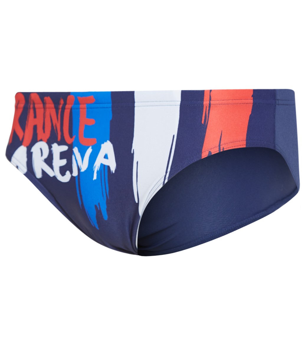 Arena Men's Country Flags Brief Swimsuit - France Flag 24 Polyester - Swimoutlet.com