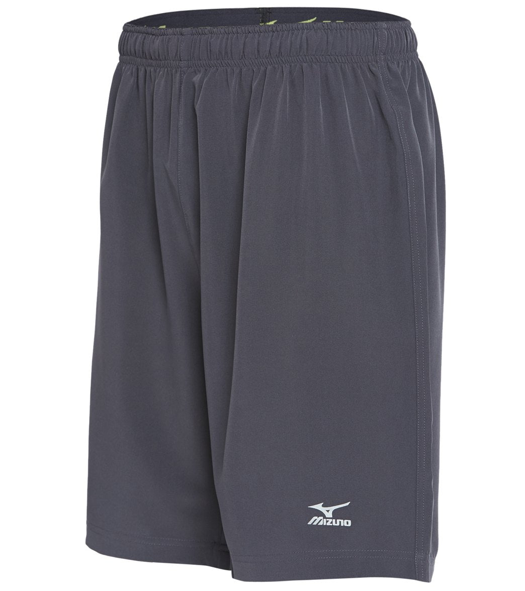 Mizuno Men's Euro Cut Volleyball Short - Charcoal Large Polyester/Spandex - Swimoutlet.com