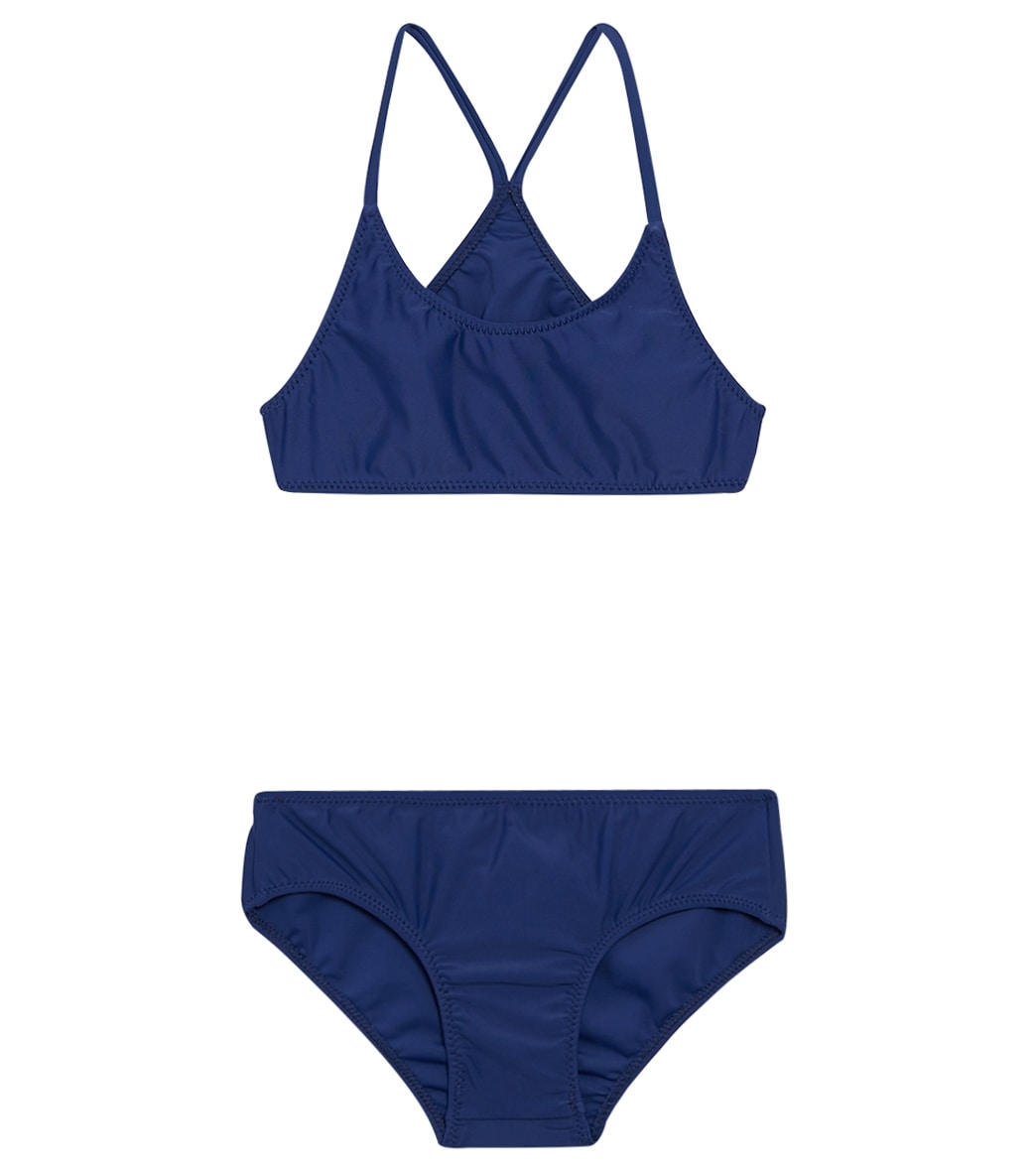 Tidepools Girls' Solid Sport Two Piece Bikini Set (Big Kid) at ...