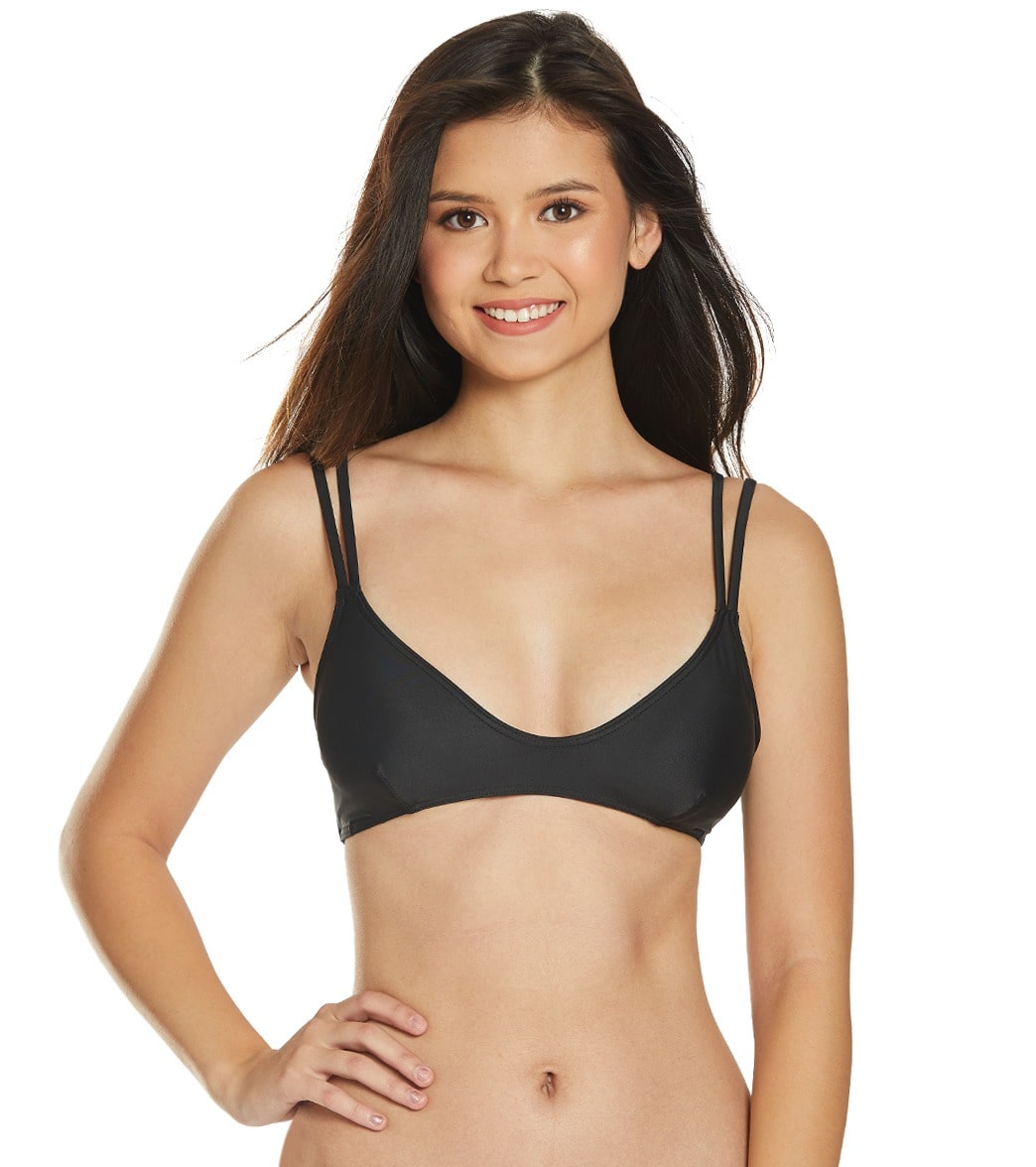 Sisstrevolution Neyla Bralette Bikini Top - Black Medium - Swimoutlet.com