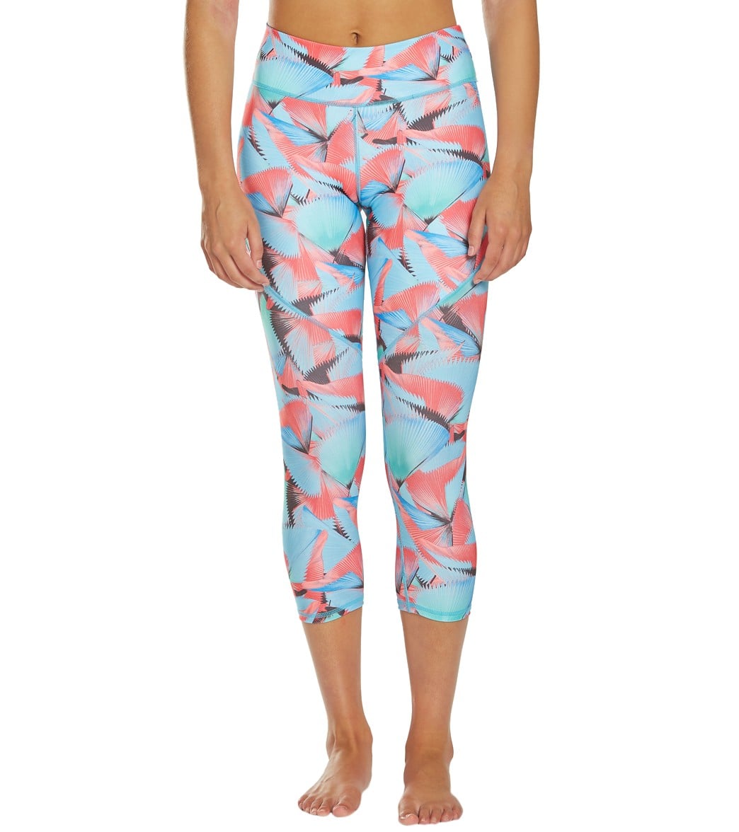 Dolfin Uglies Women's Revibe Fancy Aqua Capri Pants - Xs Size X-Small Polyester/Spandex - Swimoutlet.com