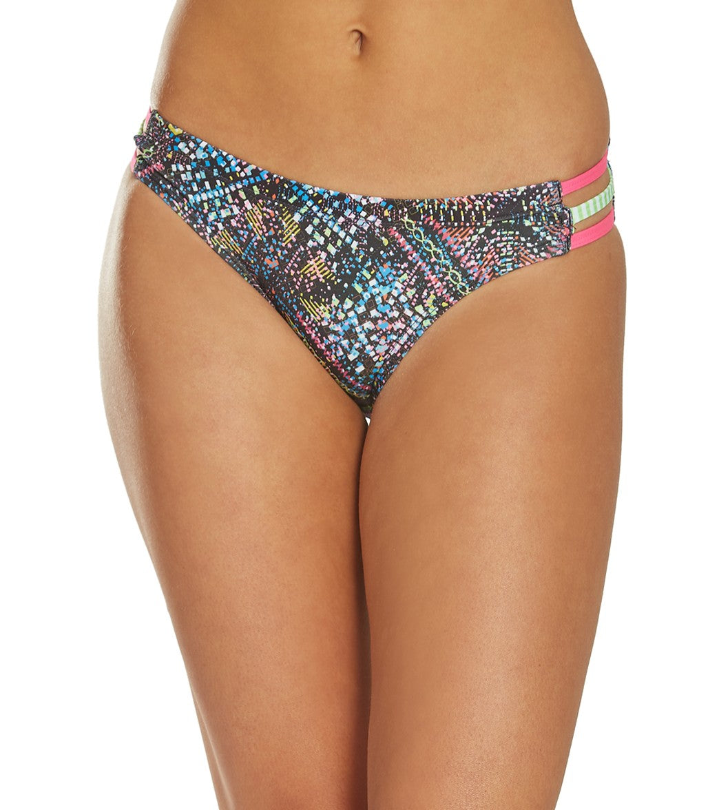 Dolfin Uglies Women's Revibe Star Light Strappy Two Piece Bikini Bottom - Xs Size X-Small Polyester/Spandex - Swimoutlet.com