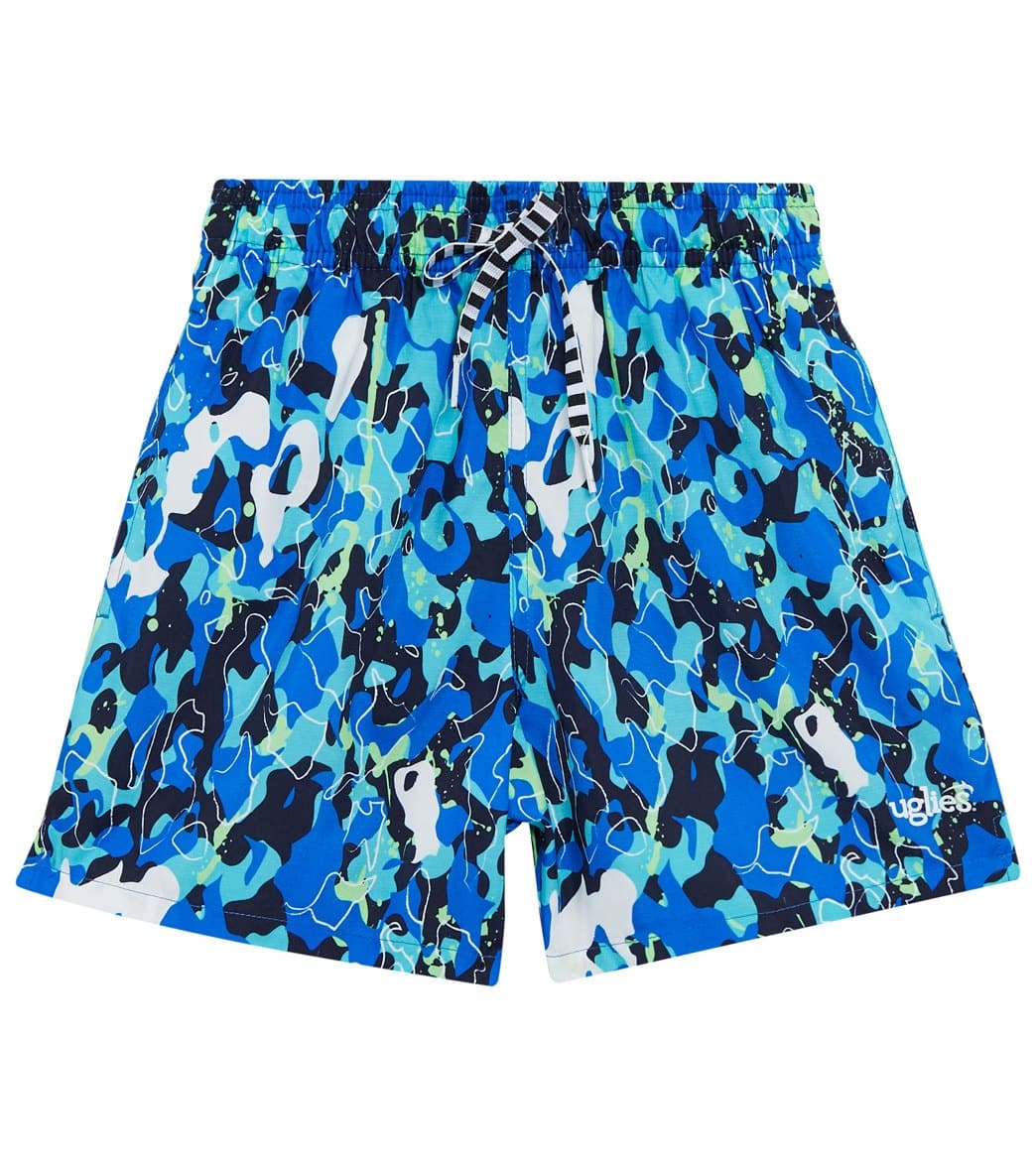 Dolfin Uglies Boys' Aquatic Camo 5 Shorty Swim Trunk - Small Polyester - Swimoutlet.com