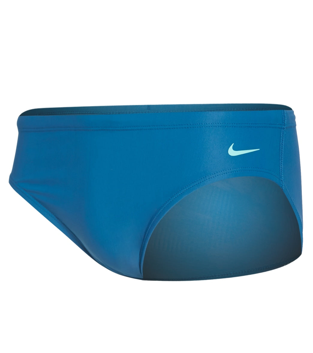 Nike Men's Tilt Brief Swimsuit - Industrial Blue 26 Polyester - Swimoutlet.com