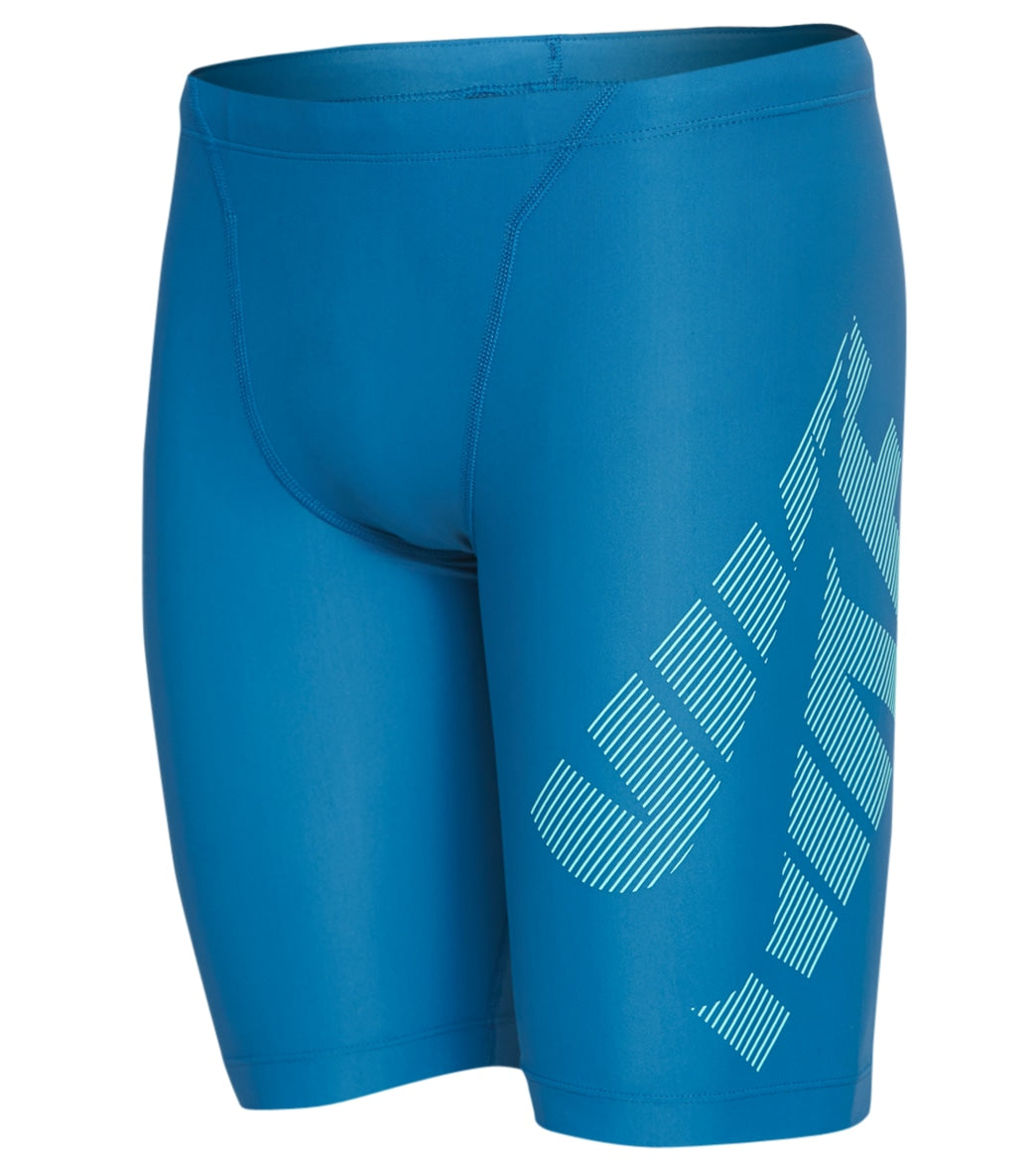 Nike Men's Tilt Jammer Swimsuit - Industrial Blue 38 Polyester - Swimoutlet.com