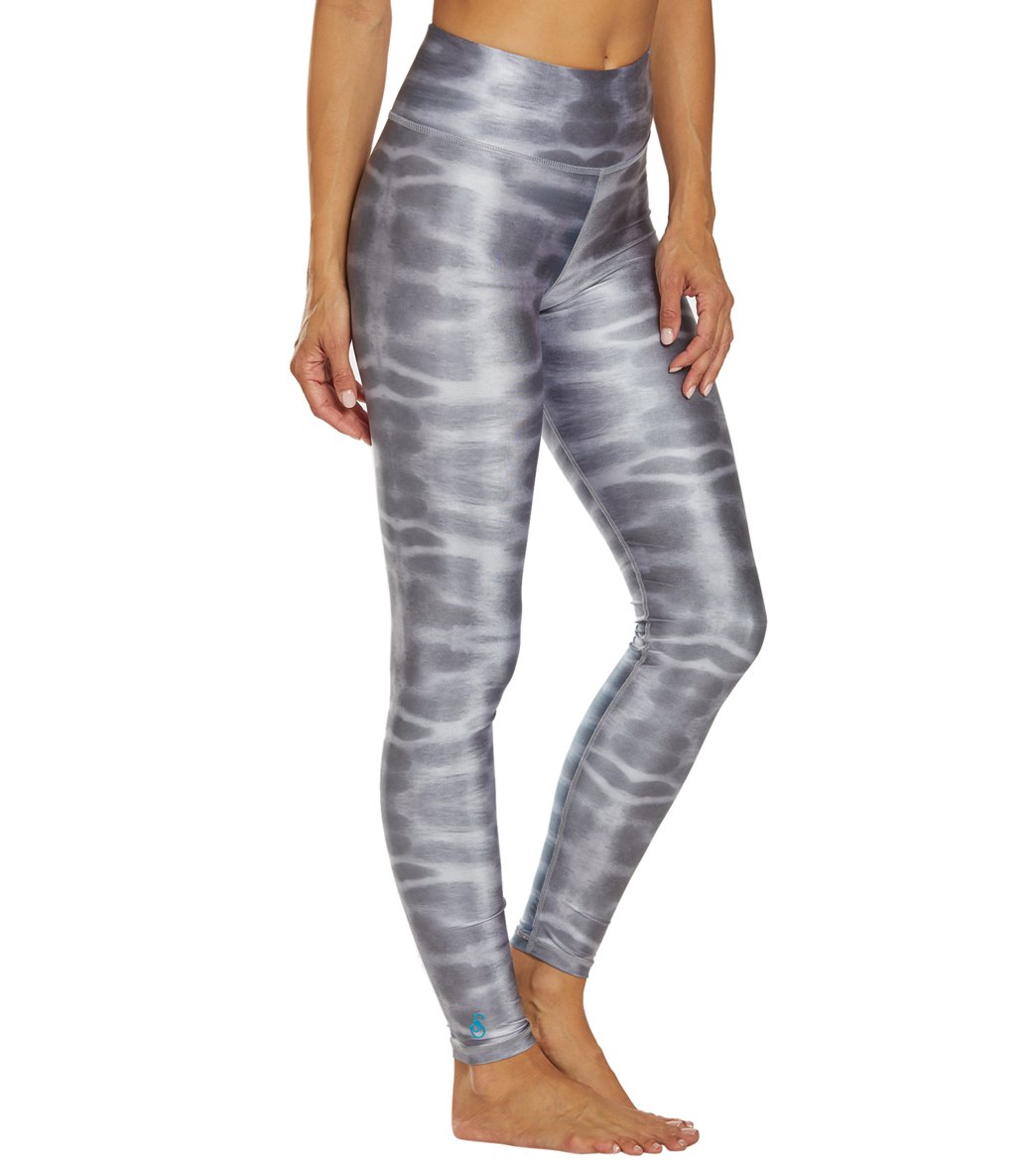 Slipins Tiger Shark Sea Swim Tights - Grey Medium Polyester/Spandex - Swimoutlet.com