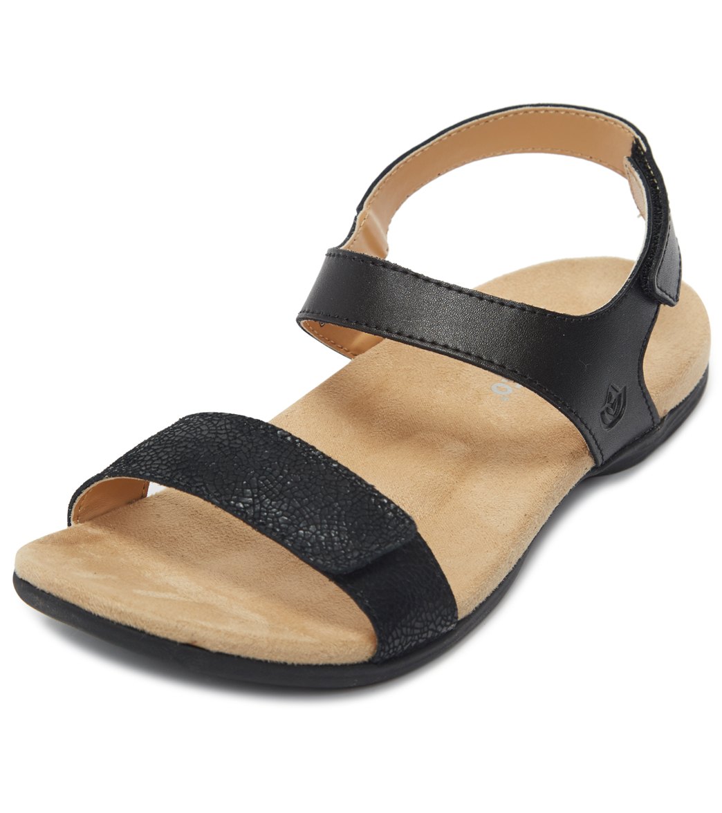 Spenco Women's Milan Sandals - Black 6 - Swimoutlet.com