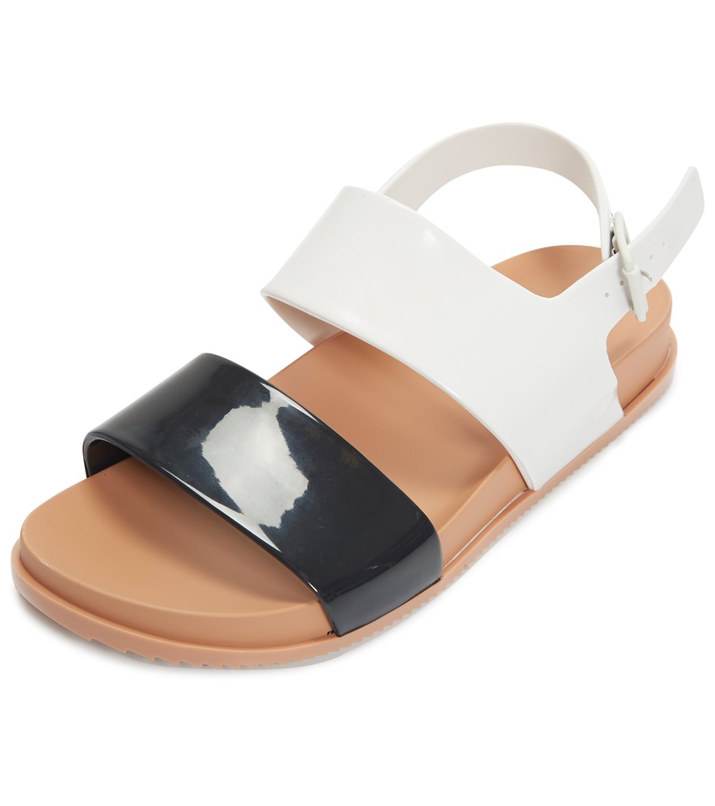 Mel By Melissa Cosmic Iii Fashion Sandals - Black/White 7 - Swimoutlet.com