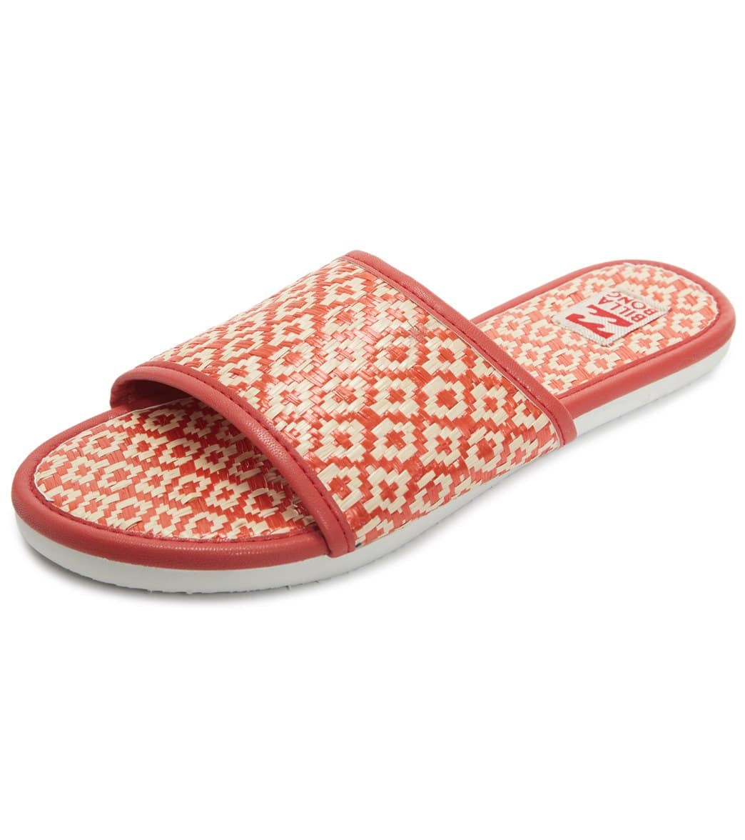 Billabong Women's Suns Out Slides - Vintage Coral 6 - Swimoutlet.com