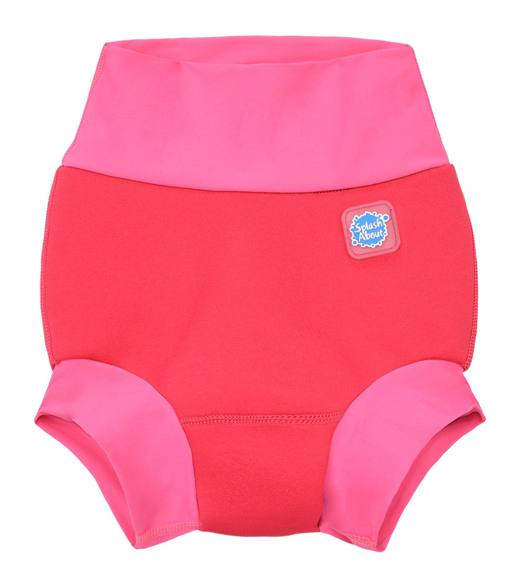 Splash About geranium pink happy nappy swim diaper baby - medium 3-6 months - swimoutlet.com