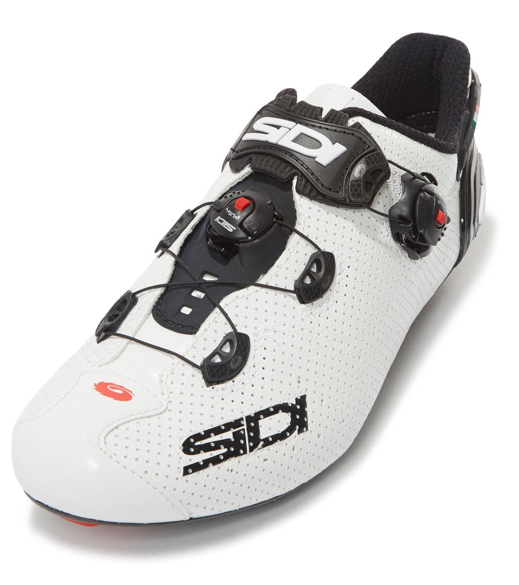 Sidi Men's Wire 2 Air Vent Carbon Cycling Shoe - White/Black 43 - Swimoutlet.com