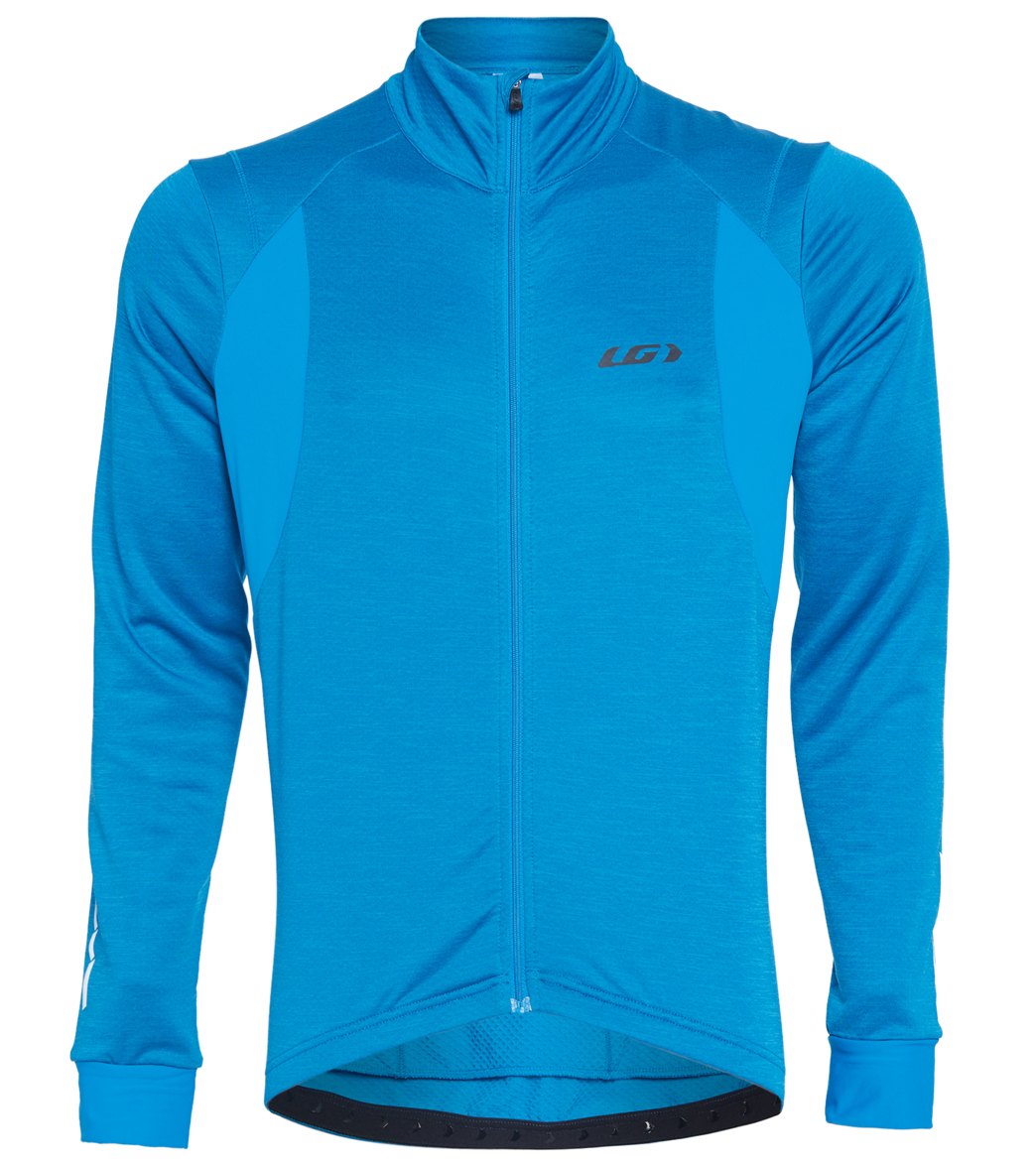 Louis Garneau Men's Thermal Edge Cycling Jersey - Mykonos Blue Small Size Small - Swimoutlet.com