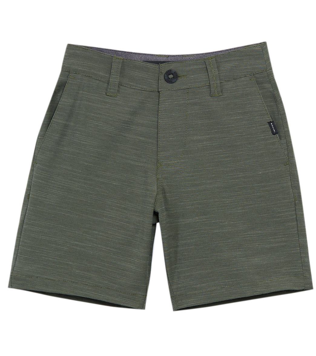 Rip Curl Boys' Jackson Boardwalk Short Big Kid - Olive 23 Cotton/Polyester - Swimoutlet.com