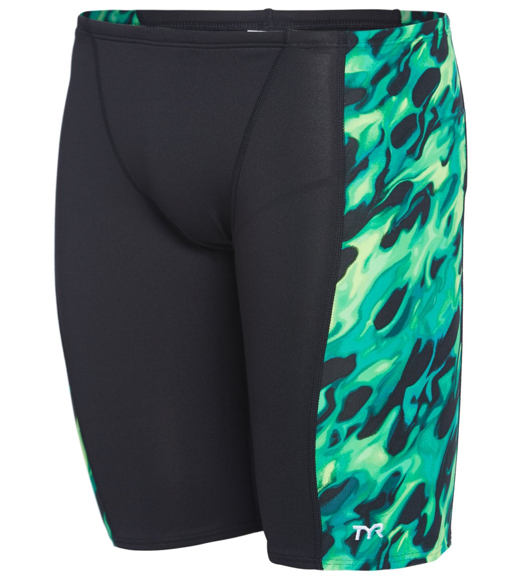 TYR Men's Draco Jammer Swimsuit Green at SwimOutlet.com