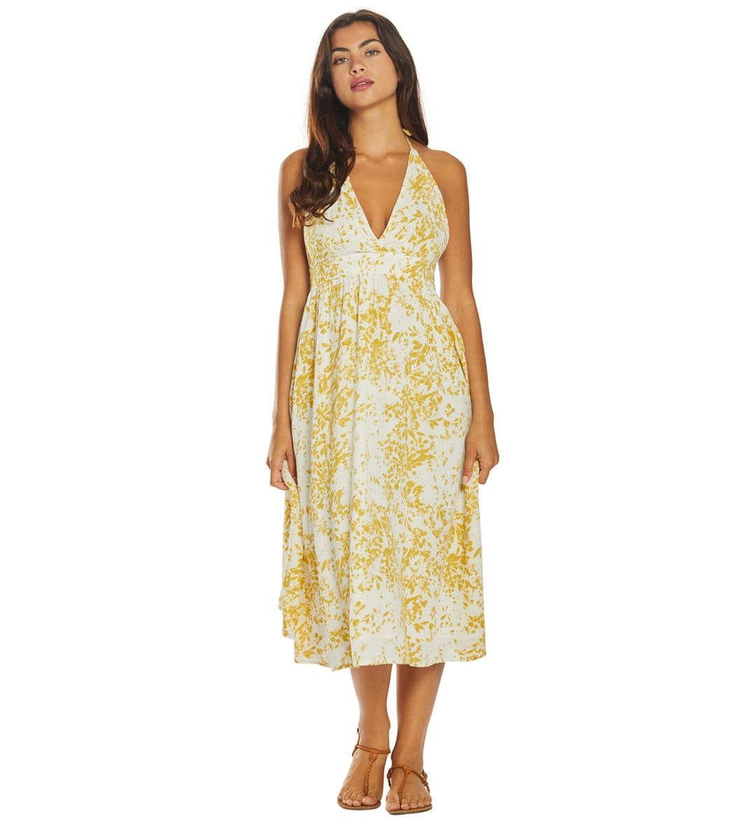 O'neill Andre Dress - White/Yellow Small - Swimoutlet.com