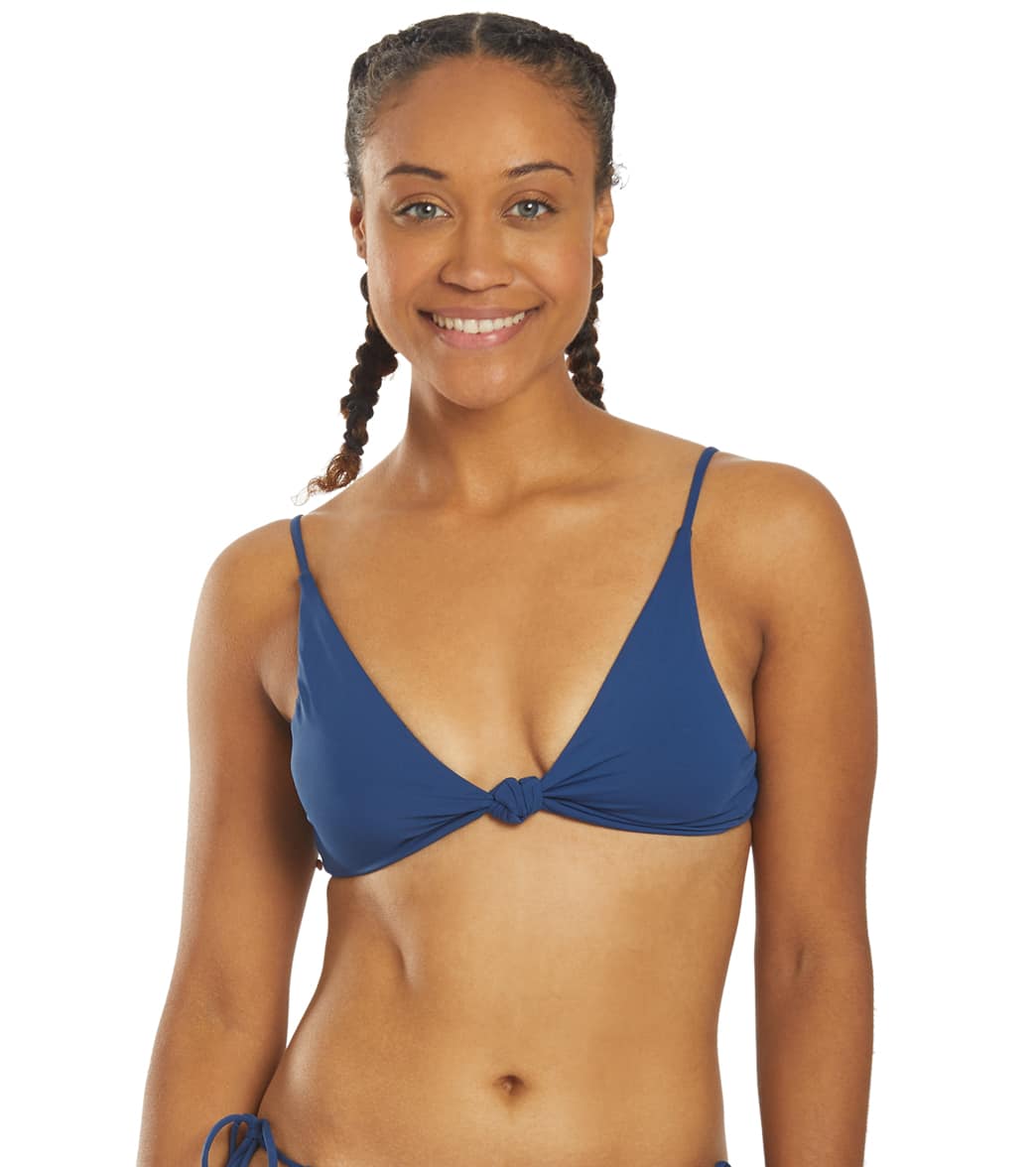 O'neill Salt Water Solids Knot Bikini Top - Navy Xl Elastane/Polyamide - Swimoutlet.com