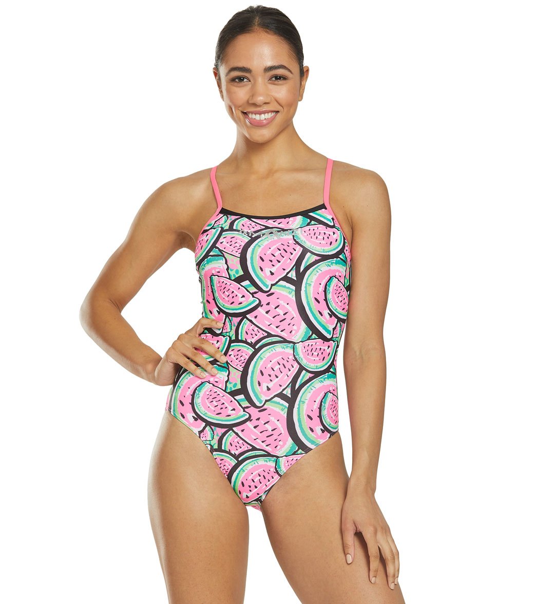 Amanzi Women's Melon Crush One Piece Swimsuit - 34 Polyester - Swimoutlet.com