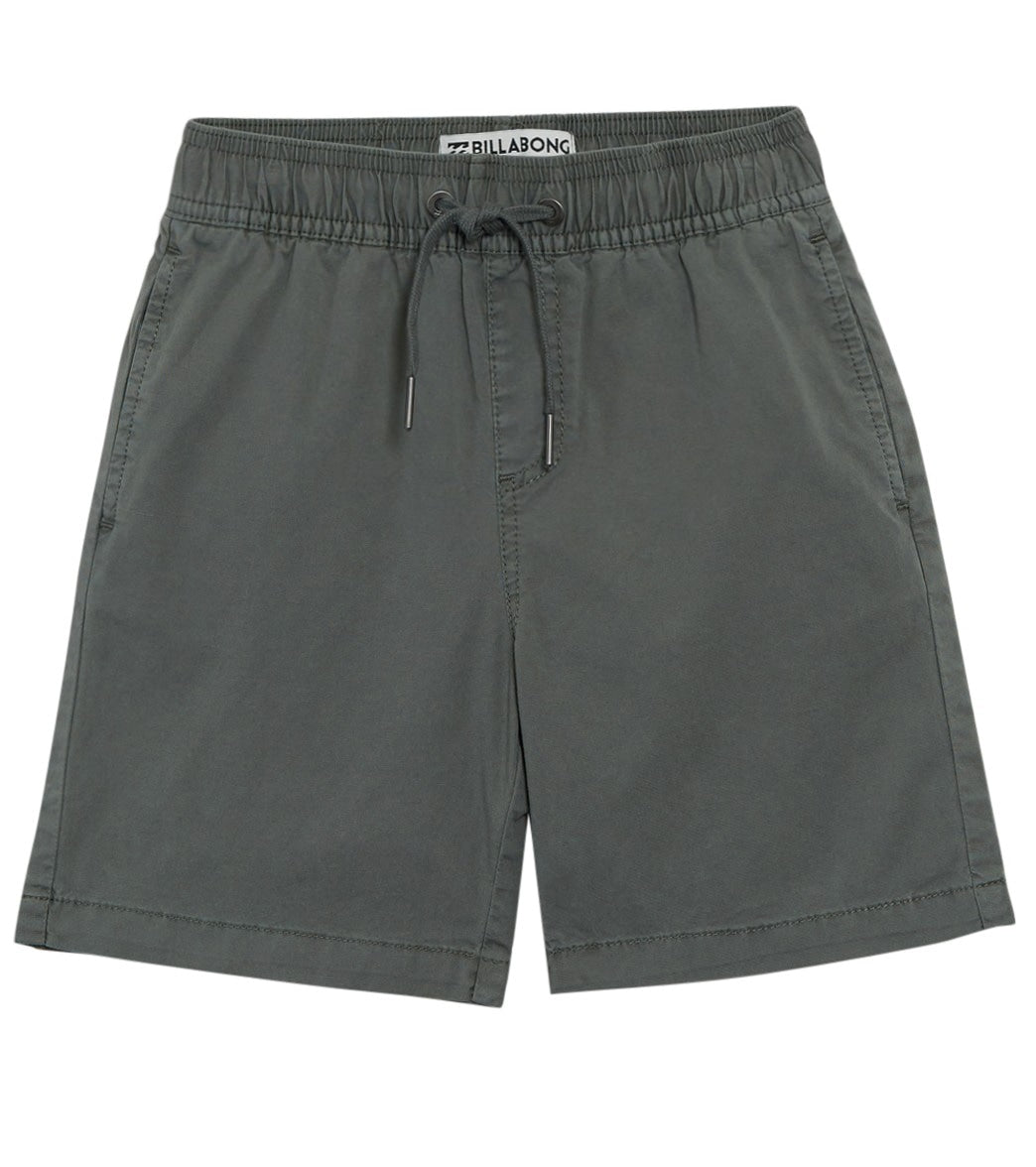 Billabong Boys' Larry Layback Twill Short Toddler Kid - Sage 4 Cotton - Swimoutlet.com