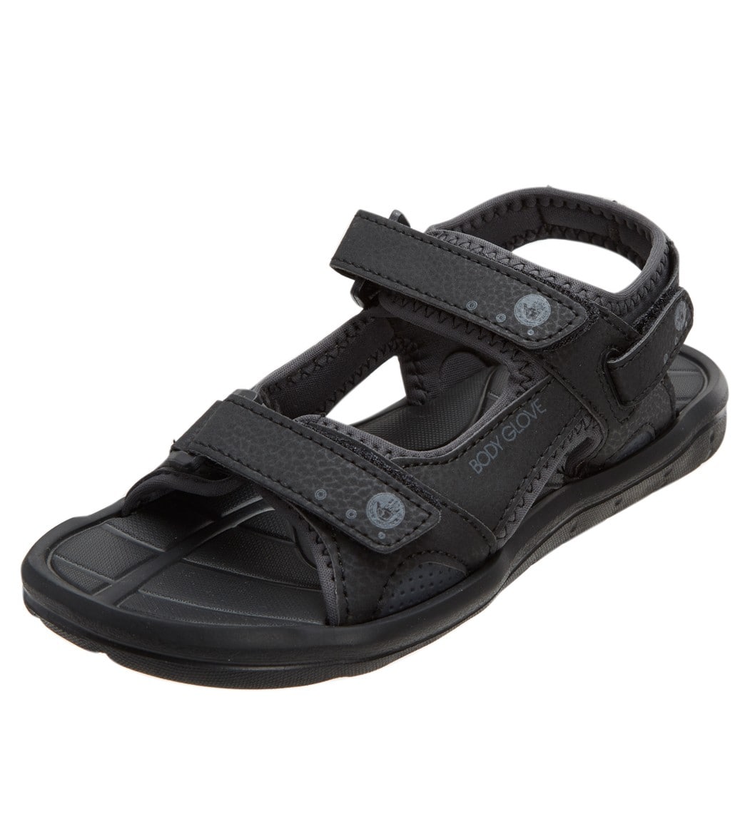 Body Glove Boys' Trek Sandals - Black/Black 11 - Swimoutlet.com
