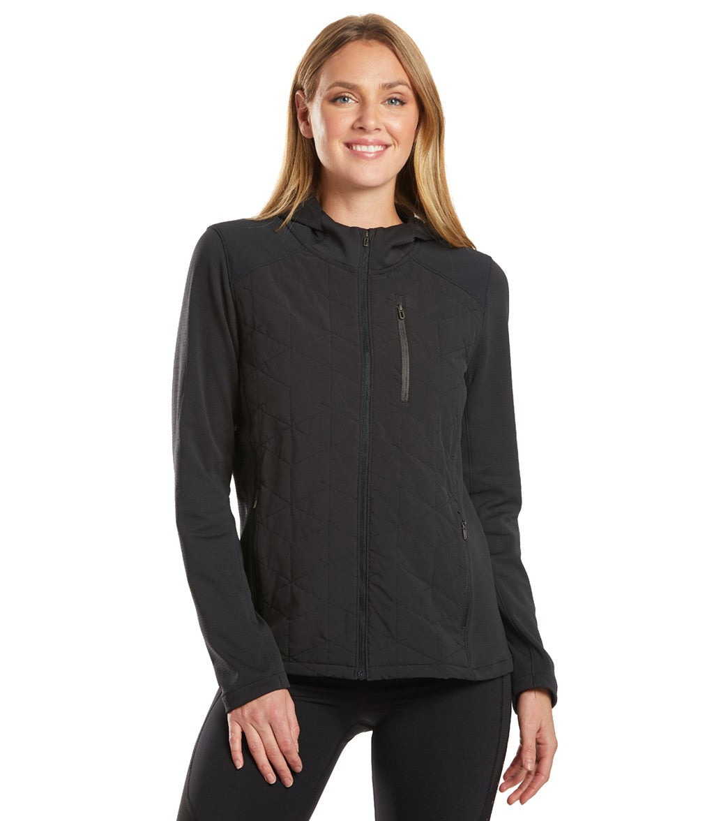 Under Armour Women's Ua Coldgear Reactor Hybrid Lite Jacket - Black/Jet Gray Small - Swimoutlet.com