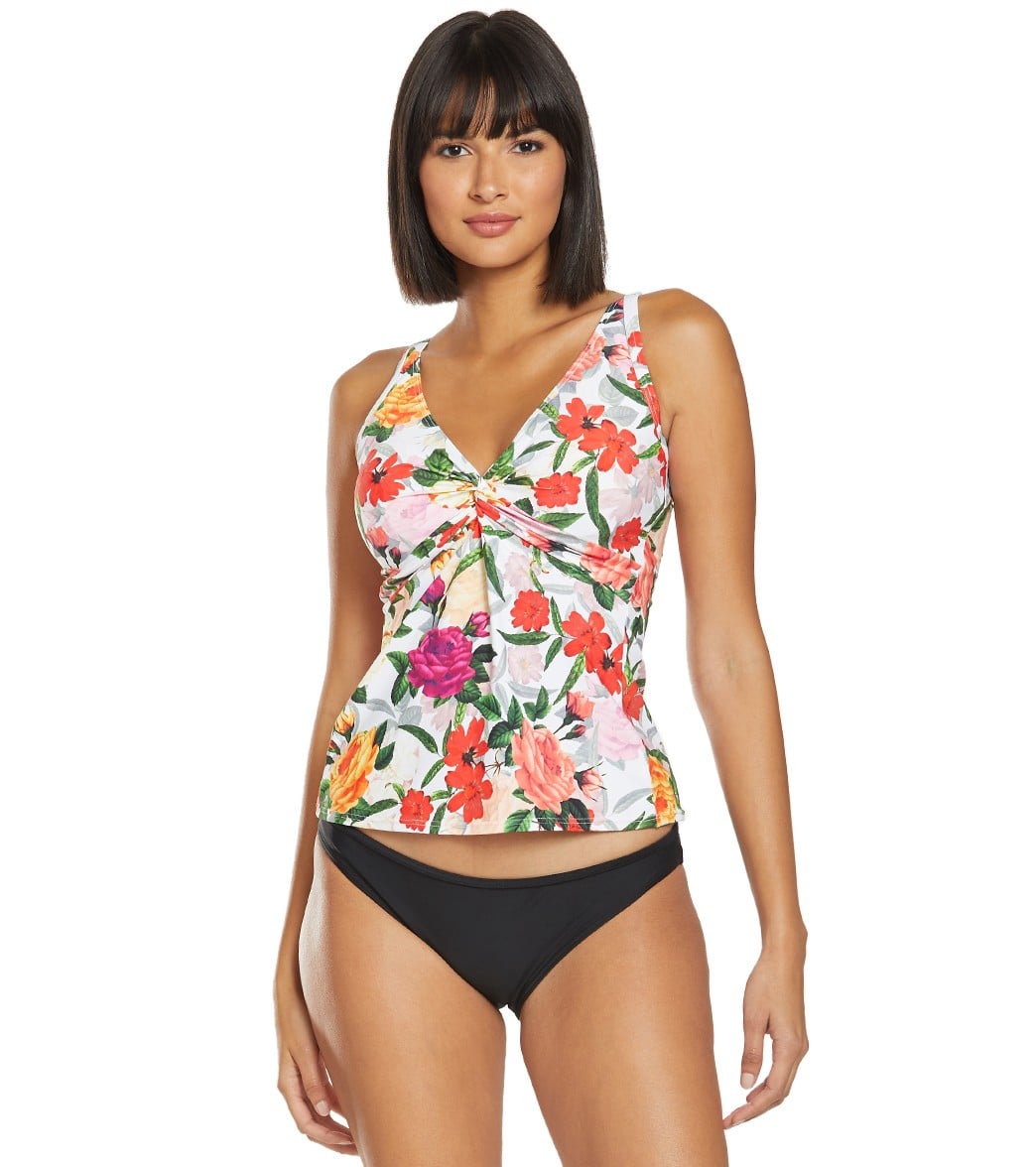 Sunsets Rose Garden Forever Tankini Top D/Dd Cup - 32Dd - Swimoutlet.com