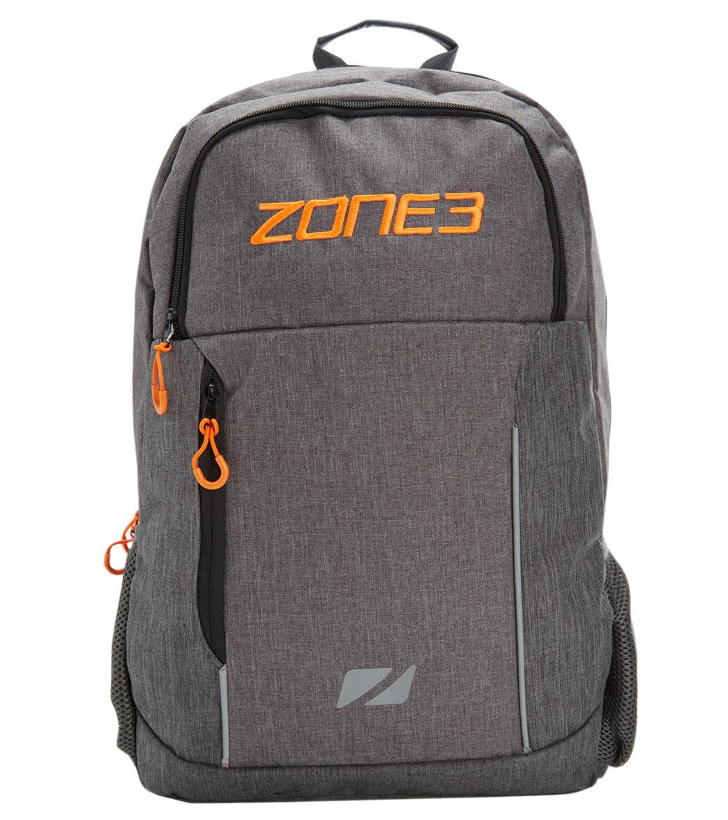 Zone3 Workout Backpack With Tri Compartments - Black Polyester - Swimoutlet.com