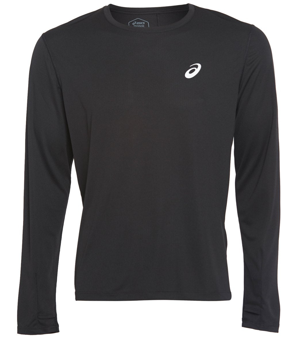 Asics Men's Silver Long Sleeve Top - Performance Black 2Xl Polyester - Swimoutlet.com