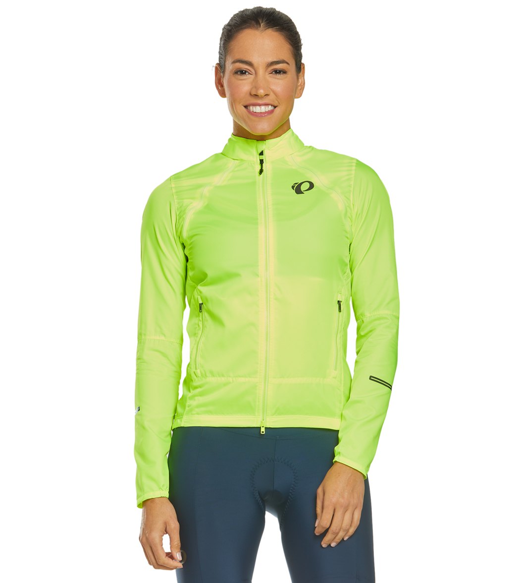 Pearl Izumi Women's Elite Escape Convertible Jacket - Screaming Yellow Medium Polyester - Swimoutlet.com