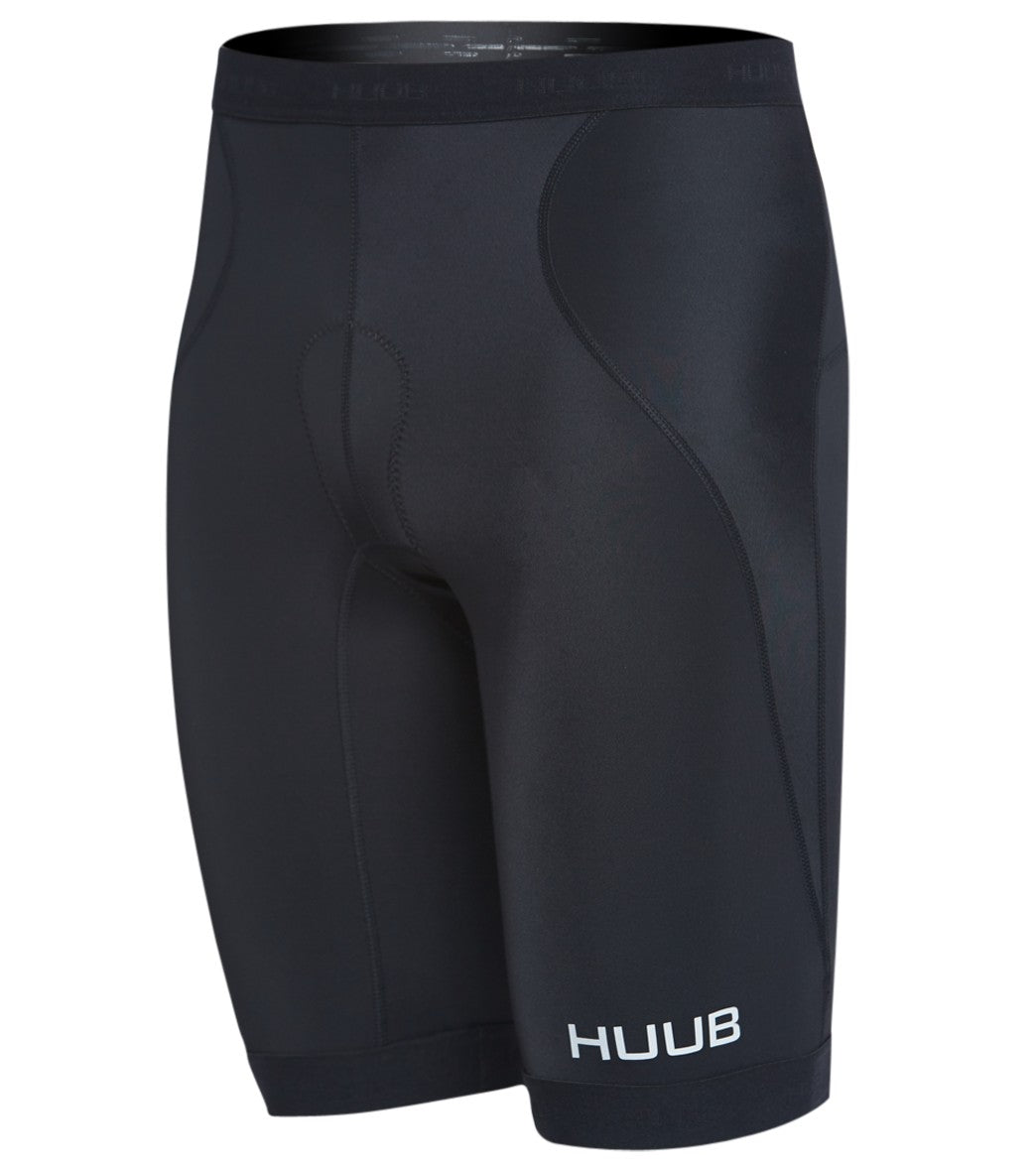 Huub Men's Essentials Tri Shorts - Black/Red Small - Swimoutlet.com