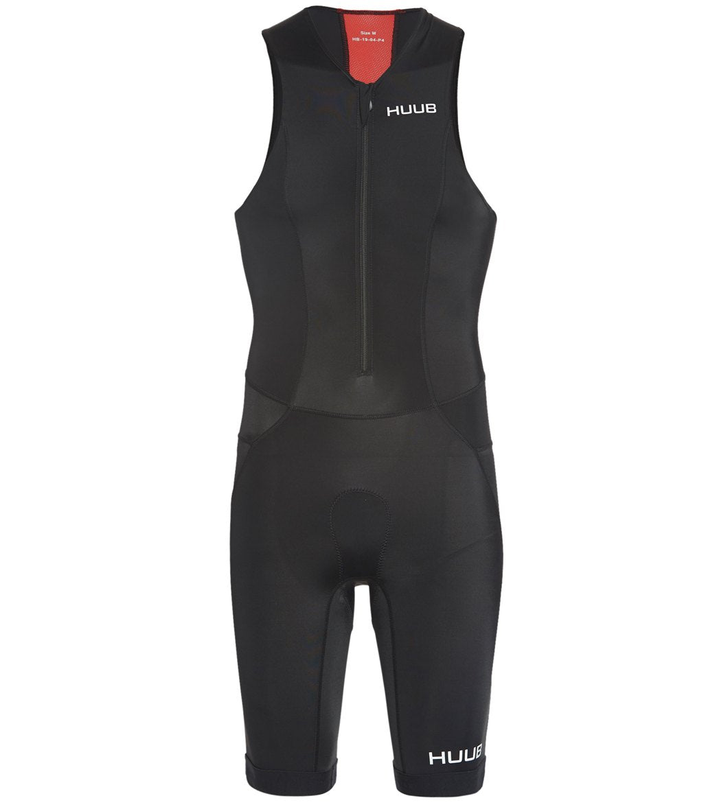 Huub Men's Essentials Tri Suit - Black/Red Xxl - Swimoutlet.com