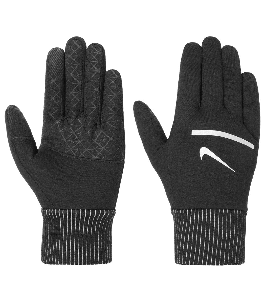 Nike Men's Sphere Running Gloves 2.0 - Black/Silver Small - Swimoutlet.com