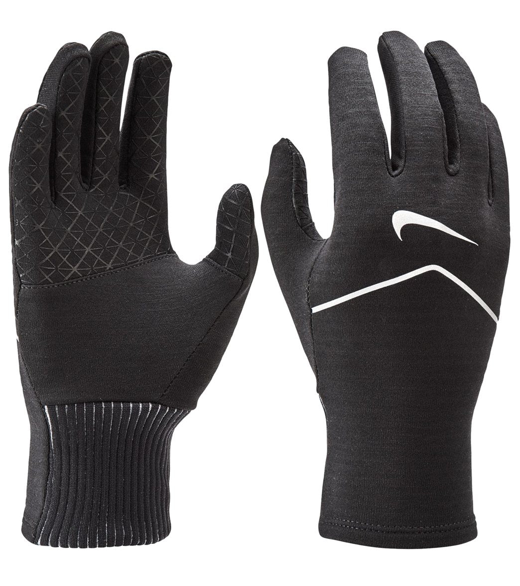 Nike Women's Sphere Running Gloves 2.0 - Black/Silver Medium - Swimoutlet.com