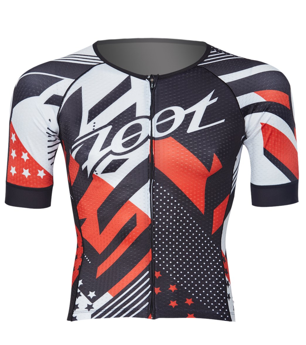 Zoot Men's Tri Short Sleeve Shirt Aero Jersey - Team 19 Small - Swimoutlet.com