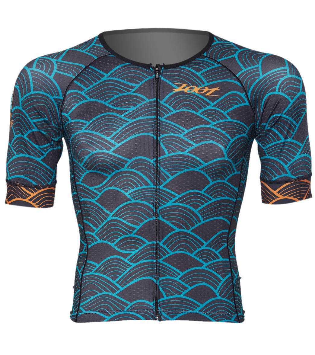 Zoot Men's Tri Short Sleeve Shirt Aero Jersey - Aloha 19 Medium - Swimoutlet.com