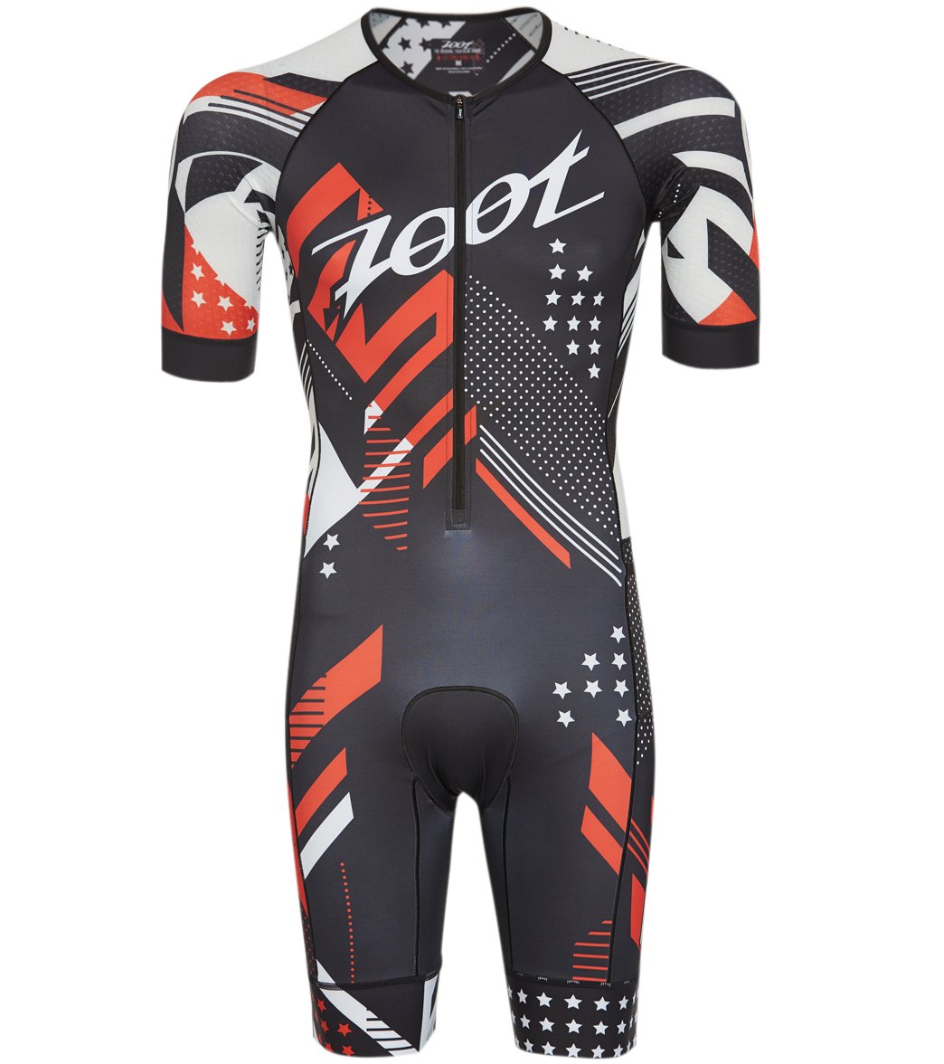 Zoot Men's Ltd Tri Aero Short Sleeve Shirt Race Suit - Team 19 Small - Swimoutlet.com