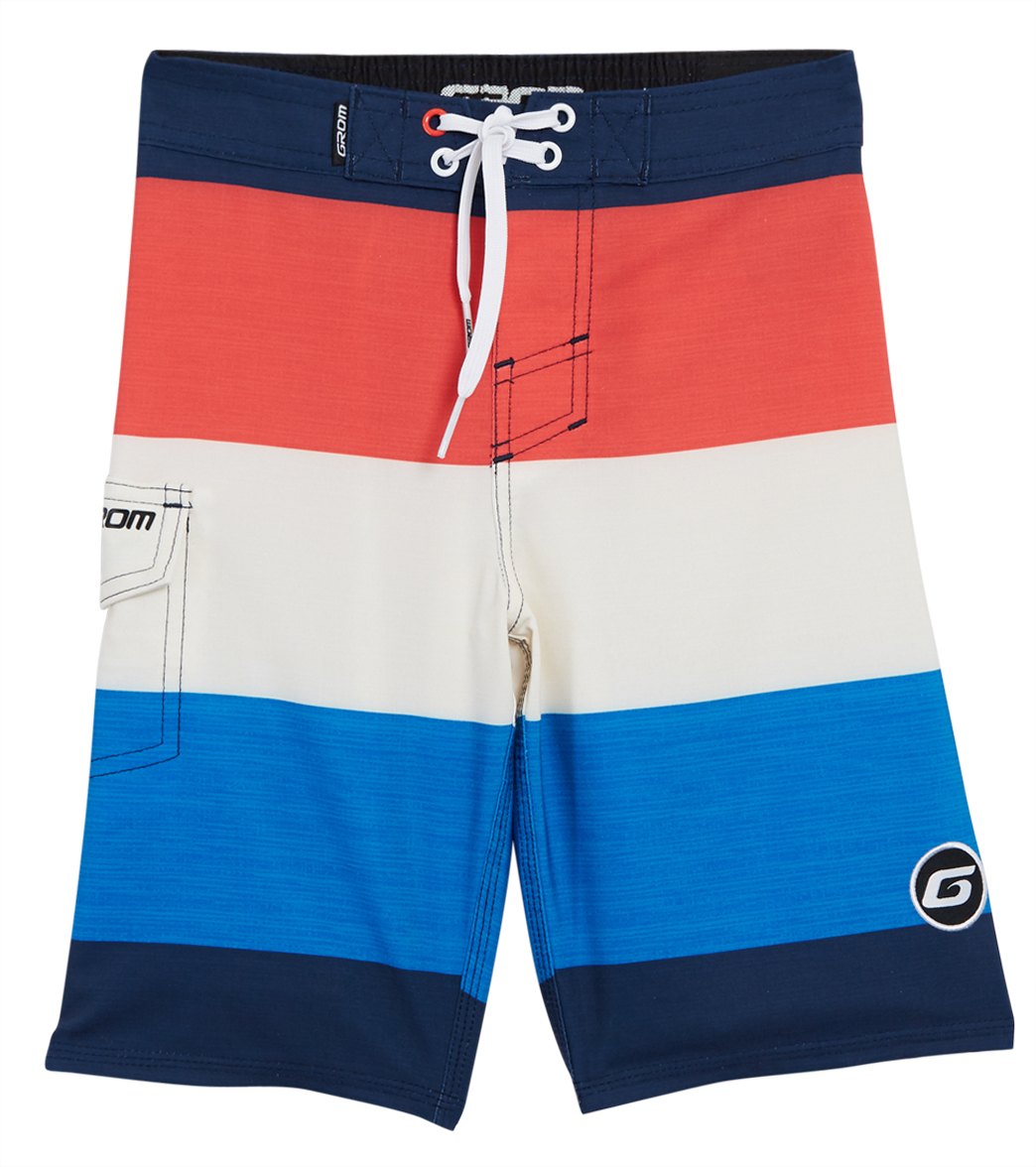 Grom Boys' Scrimmage Board Short - Navy Small - Swimoutlet.com