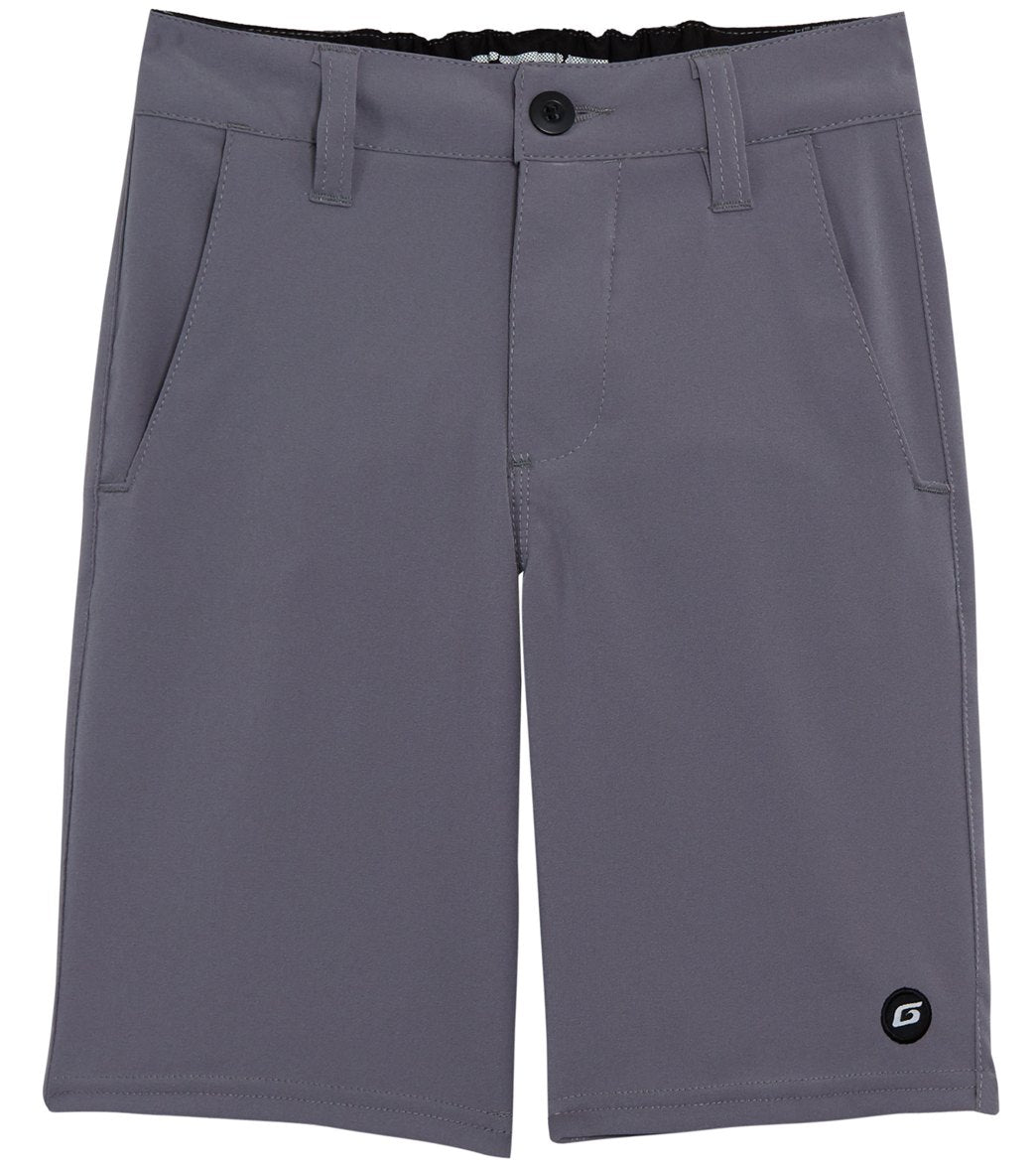 Grom Boys' Off Road Wet/Dry Short - Lt. Gray Small Lt - Swimoutlet.com