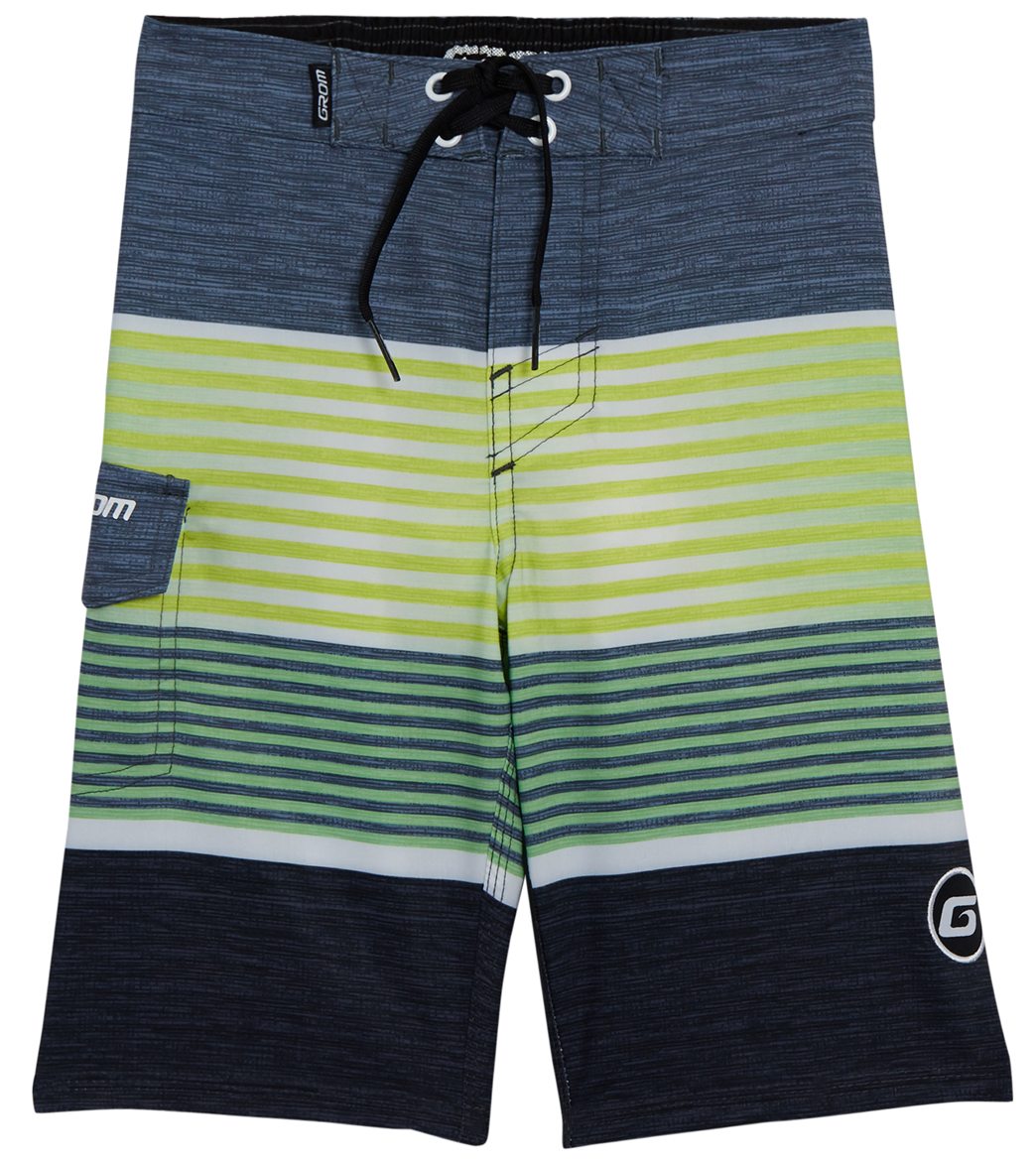 Grom Boys' South Swell Board Short - Green Small - Swimoutlet.com