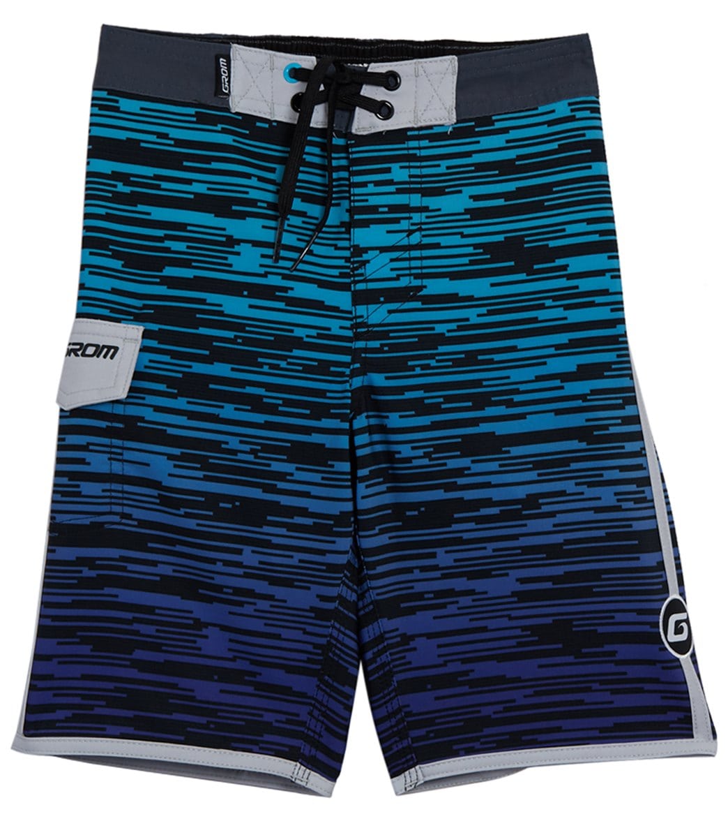 Grom Boys' Circuit Board Short - Purple Medium Big - Swimoutlet.com