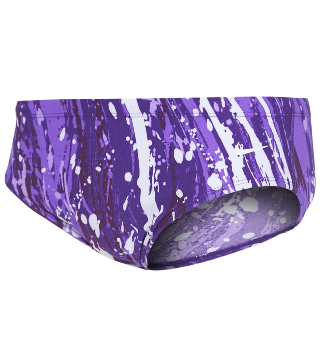 Nike Men's Splash Brief Swimsuit - Court Purple 26 Polyester - Swimoutlet.com