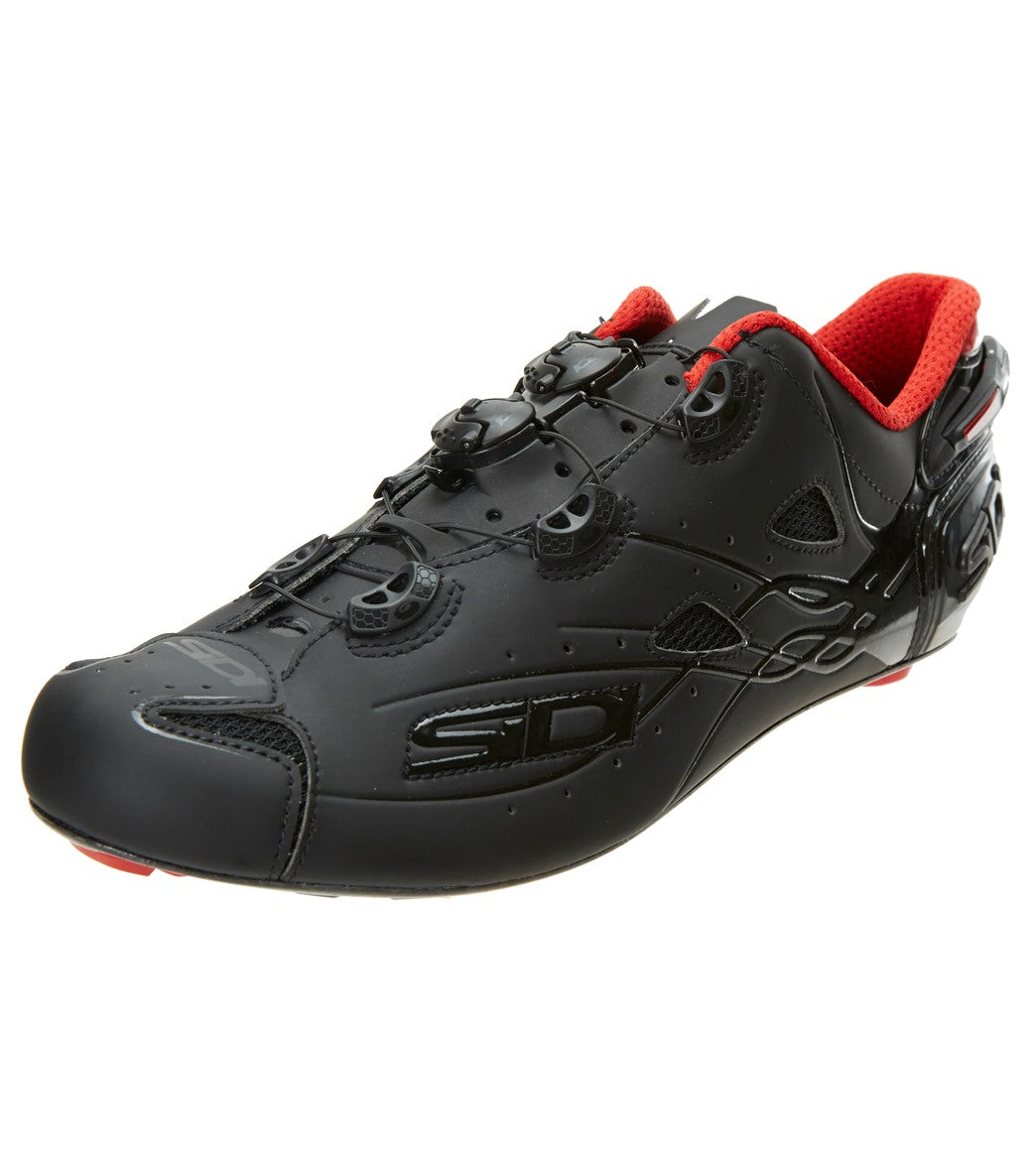 Sidi Men's Shot Vent Carbon Cycling Shoe - Matte Black/Black 42 - Swimoutlet.com