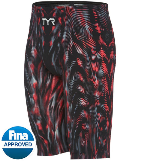 Tyr Mens Venzo Genesis High Waist Jammer Tech Suit Swimsuit Steel Red At 0050