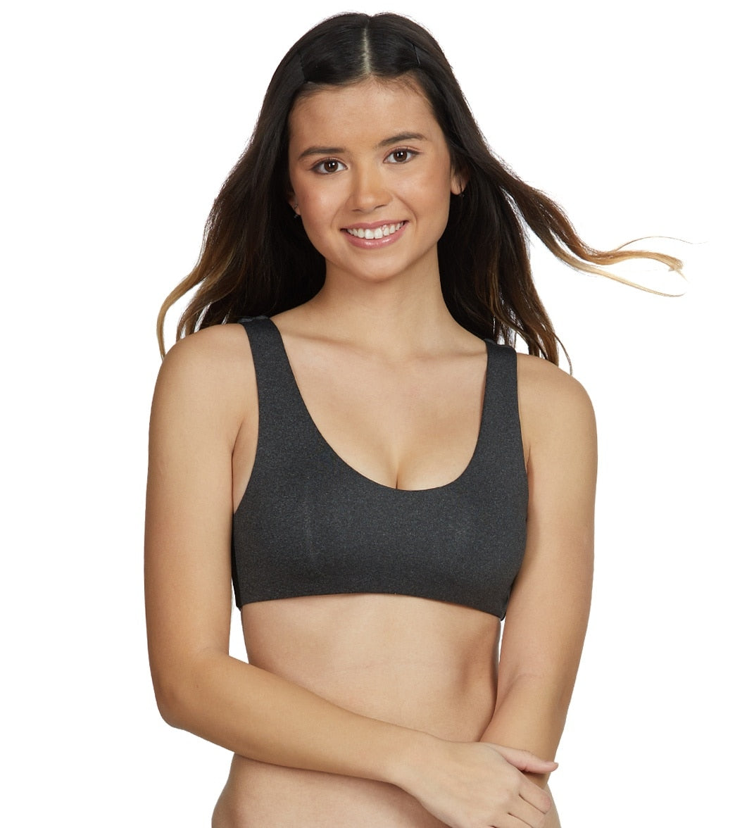 Akela Surf Nomad Reversible Bralette Bikini Top - Charcoal Xl - Swimoutlet.com